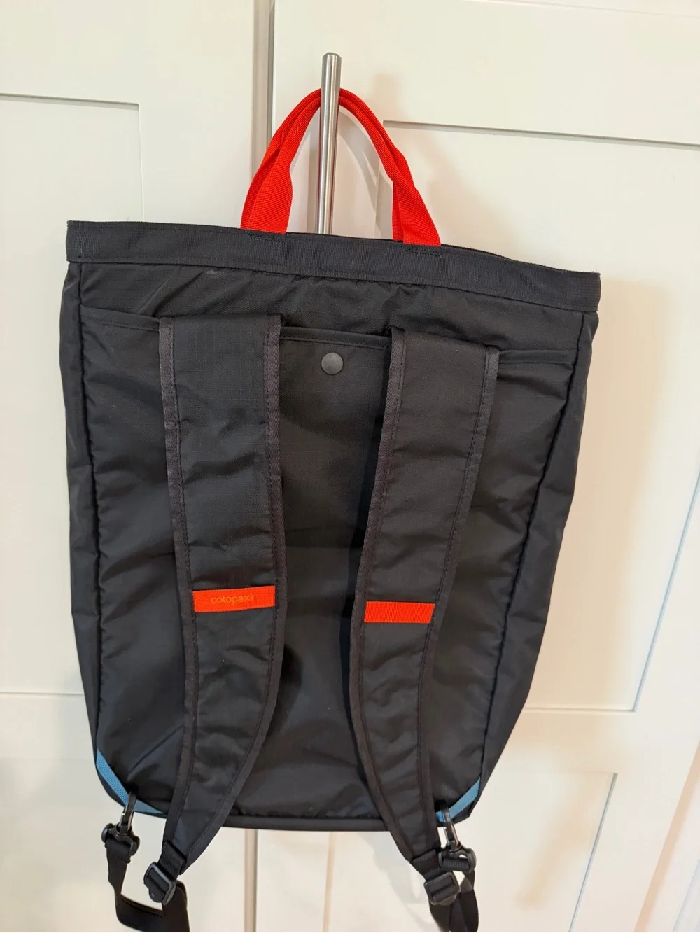 Cotopaxi  Black and Red Tote Bag with Laptop Compartment